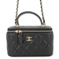 Chanel Quilted Top Handle Bag