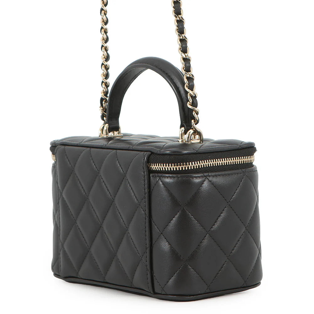 Chanel Quilted Top Handle Bag