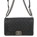 Chanel Black Quilted Caviar Bag