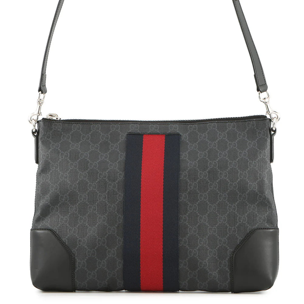 Gucci Grey GG Supreme Messenger Bag