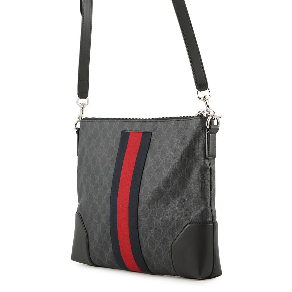 Gucci Grey GG Supreme Messenger Bag