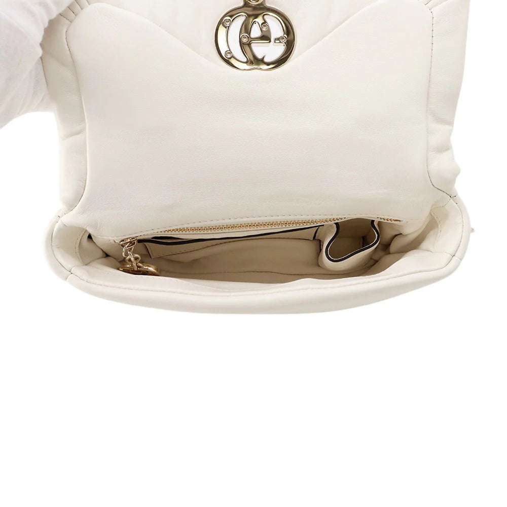 Gucci White Leather Blondie Bag