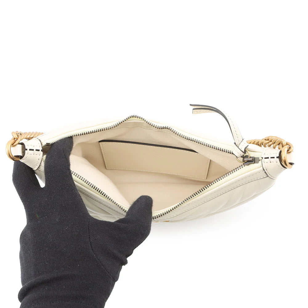 Gucci Cream Quilted Marmont Bag