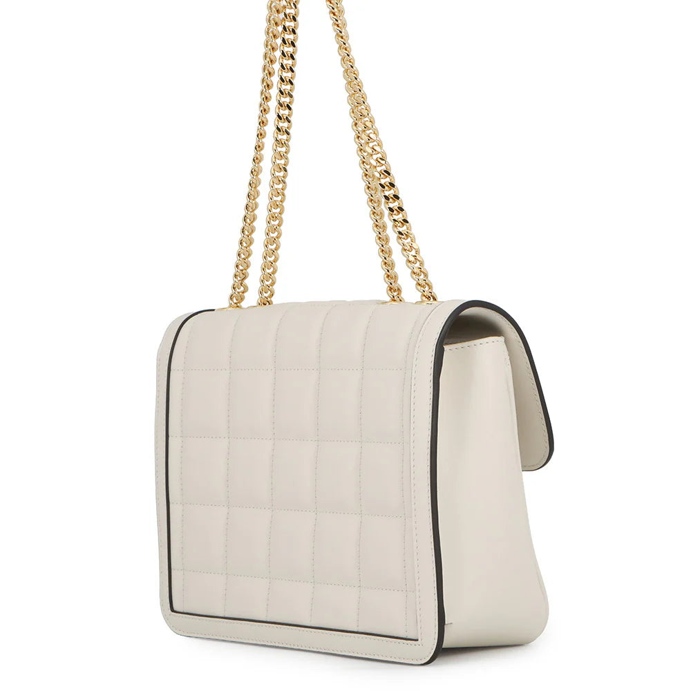 Gucci White Quilted Deco Bag