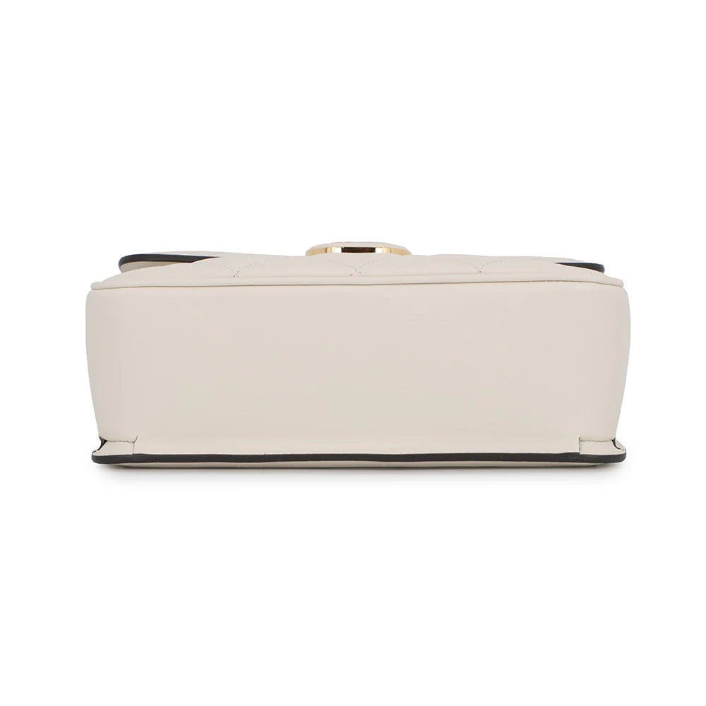 Gucci White Quilted Deco Bag