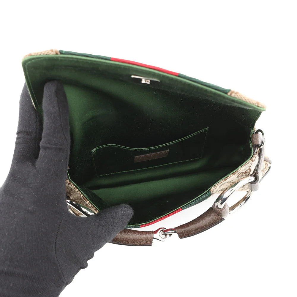 Gucci GG Canvas Horsebit Bag