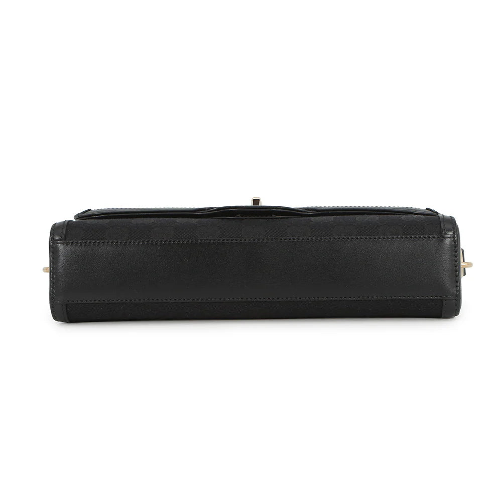 Gucci Black GG Canvas Shoulder Bag