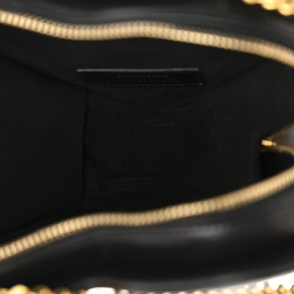 Saint Laurent Black Quilted Heart Bag