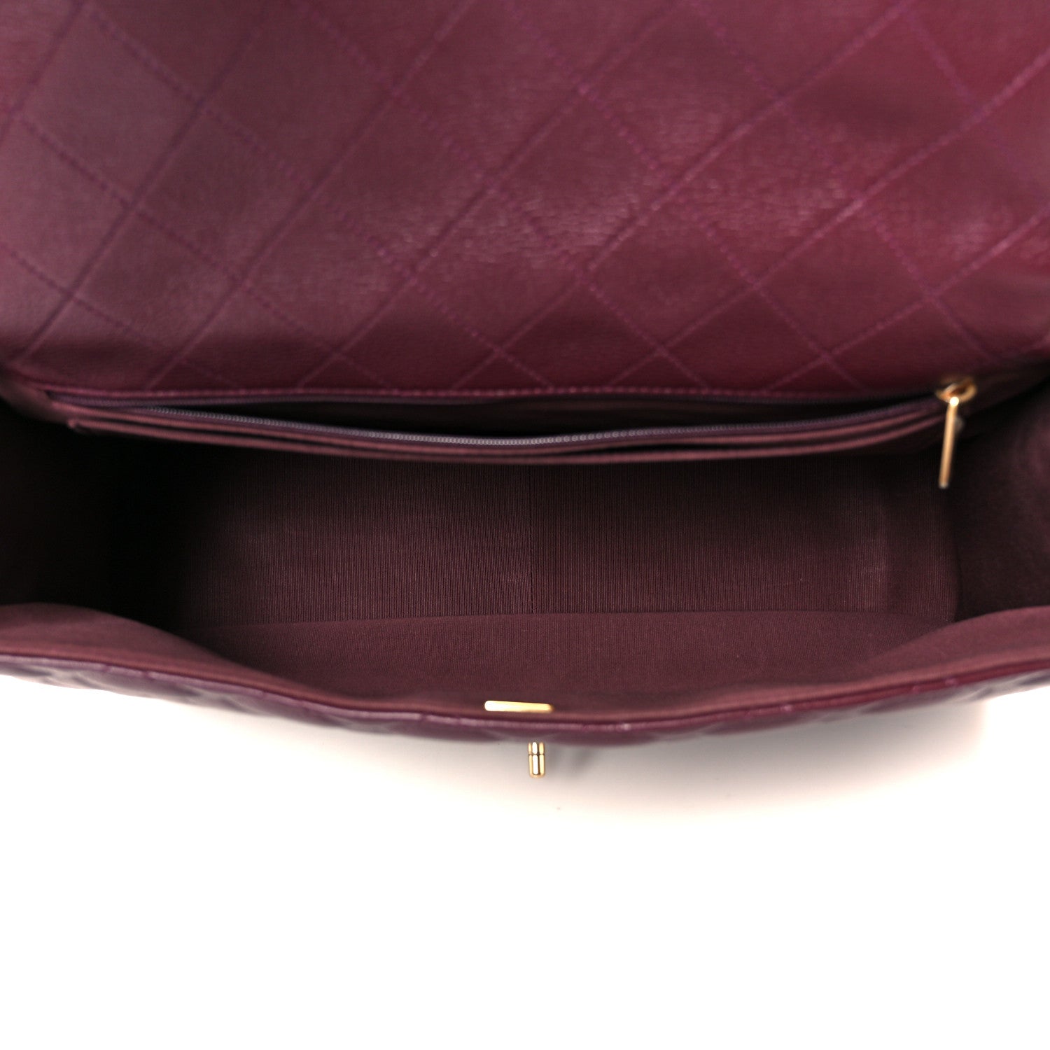Chanel Burgundy Quilted Caviar Flap