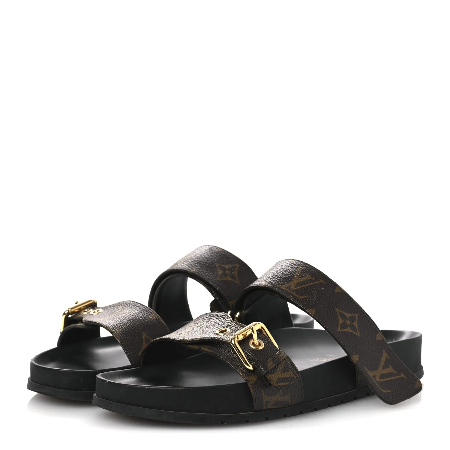 Louis Vuitton Monogram Buckle Sandals