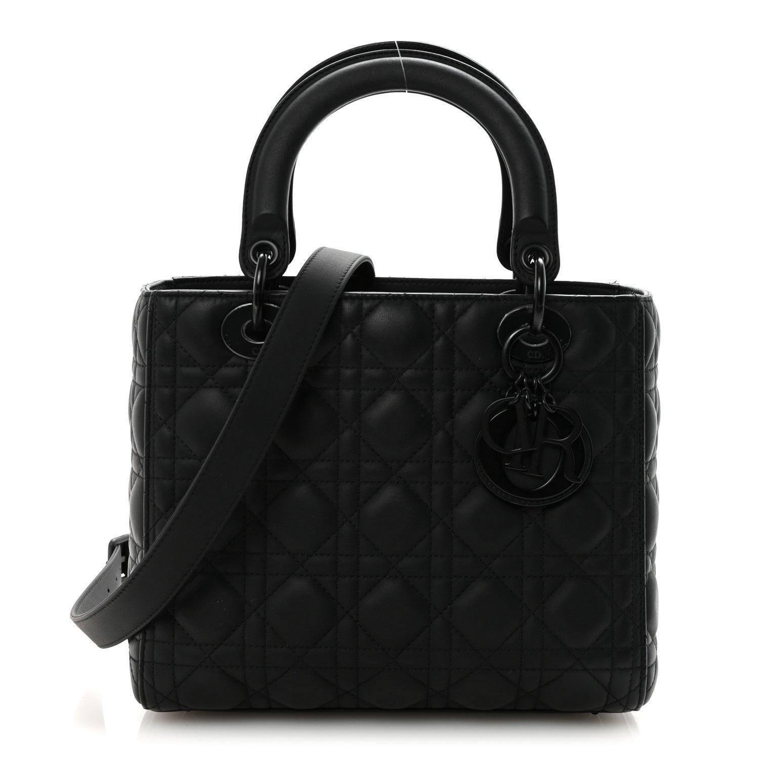 Dior Black Ultramatte Lady Dior Bag