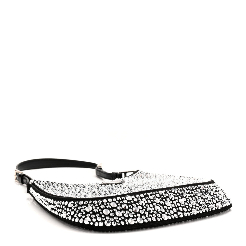 Prada Crystal Embellished Shoulder Bag