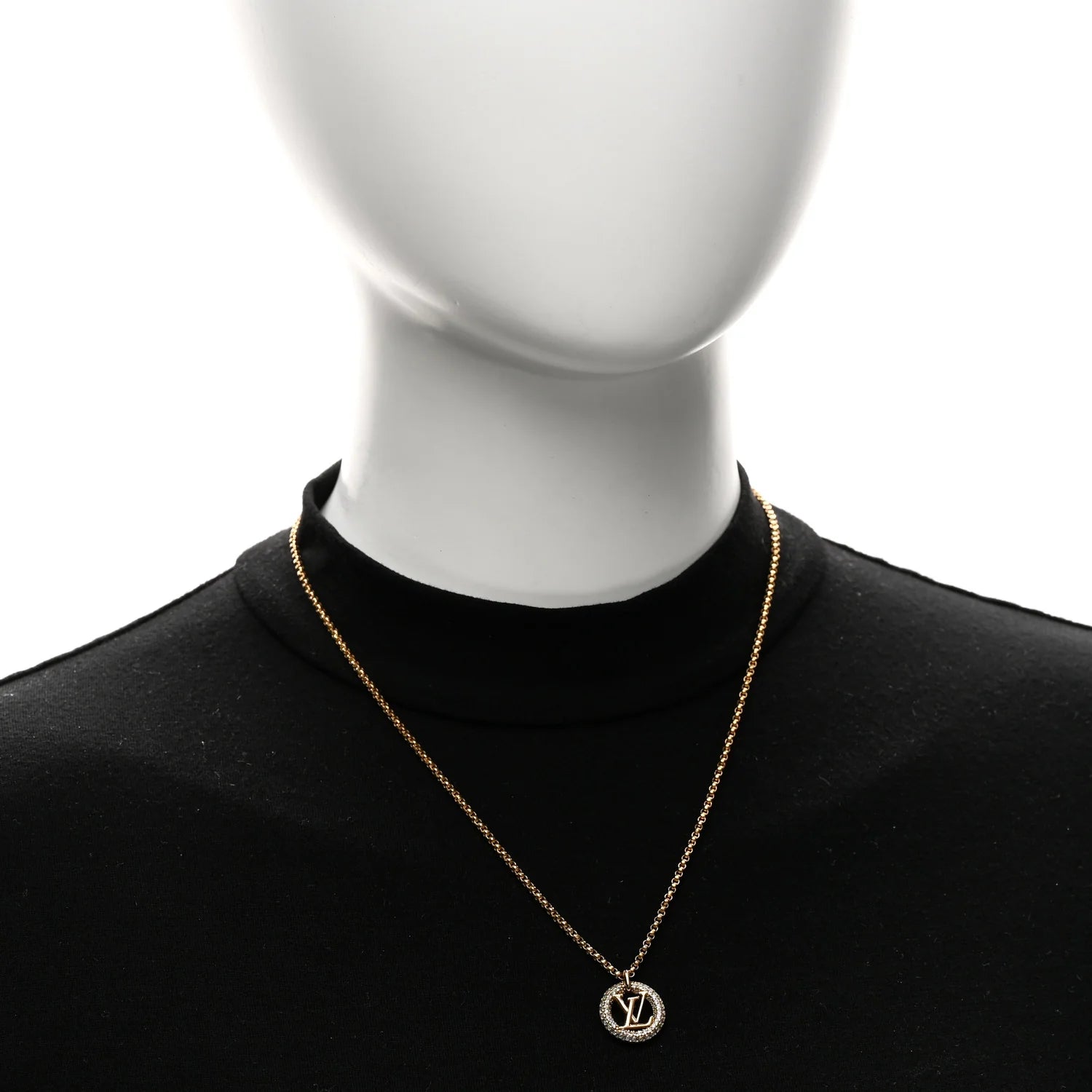 Louis Vuitton Gold Crystal Necklace