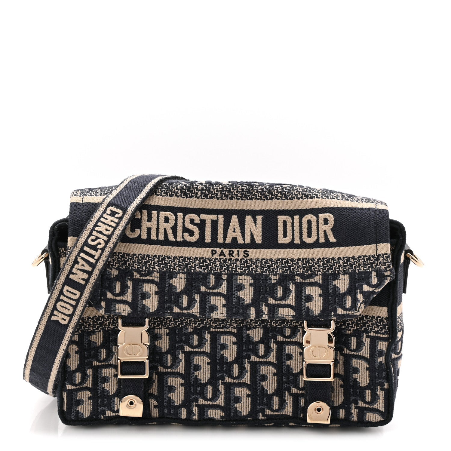 Dior Blue Oblique Messenger Bag