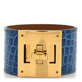 Hermes Blue Alligator Kelly Bracelet