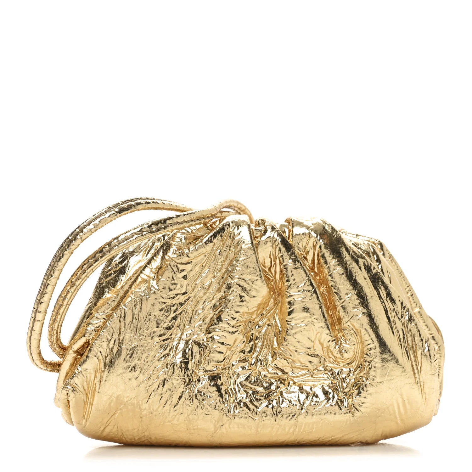 Bottega Veneta Gold Mini Pouch