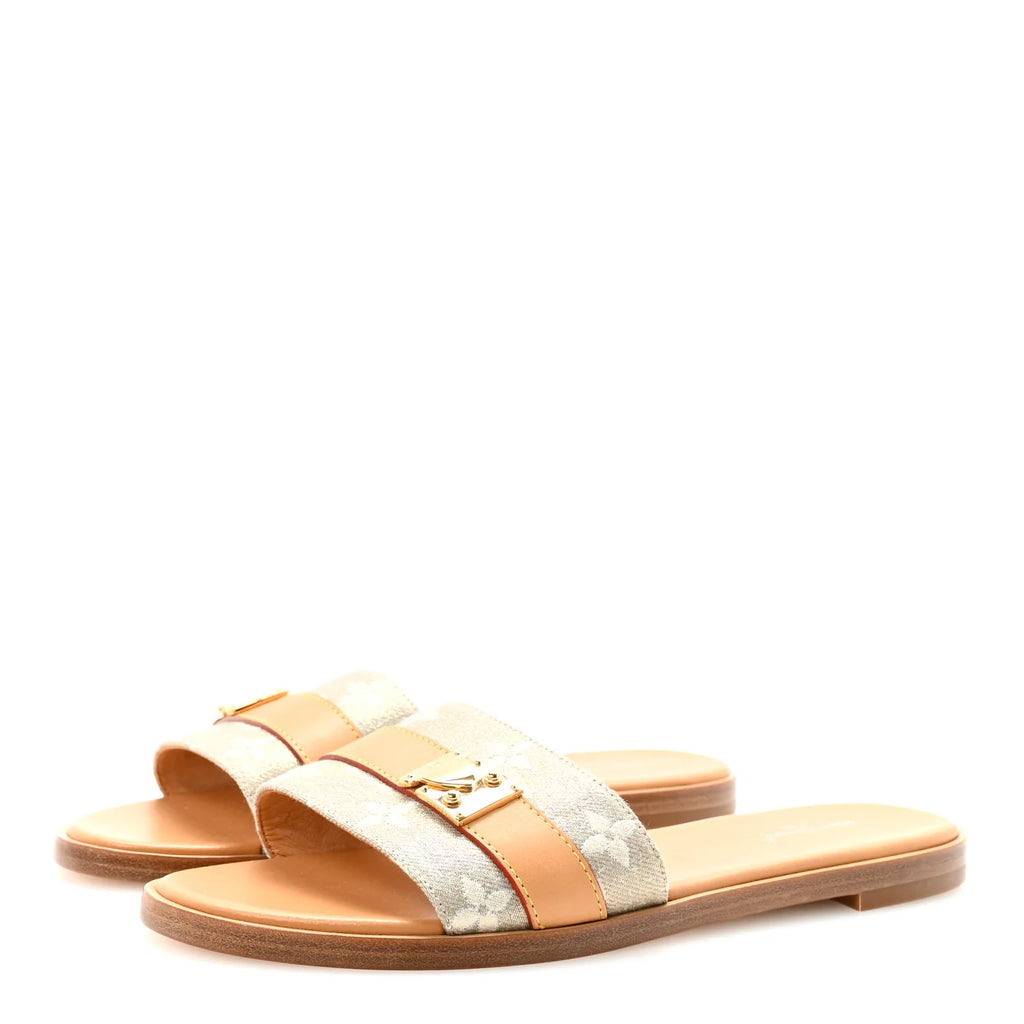 Louis Vuitton Monogram Lock Slides