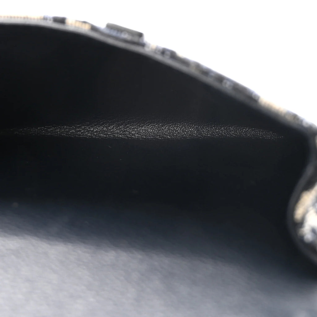 Dior Blue Oblique Jacquard Saddle