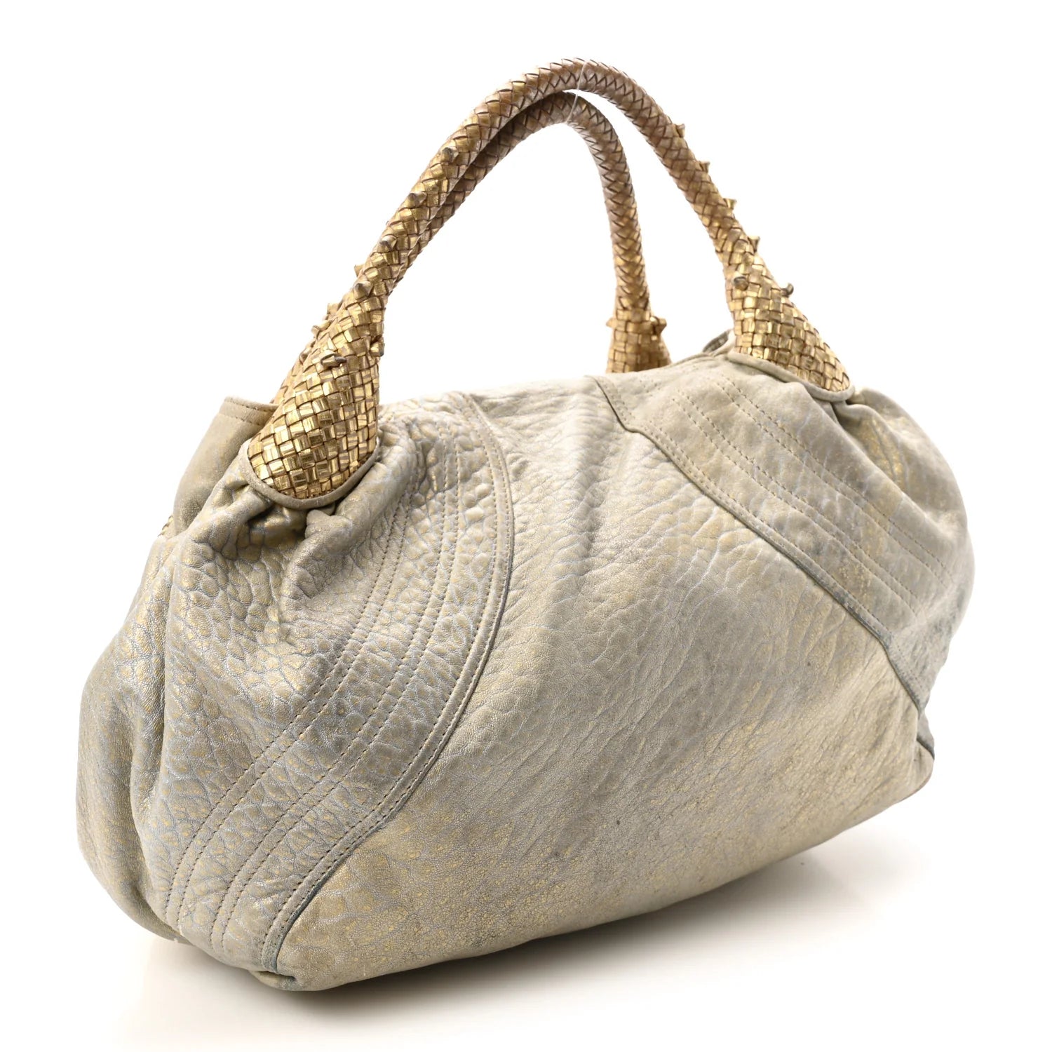 Fendi Metallic Leather Spy Bag