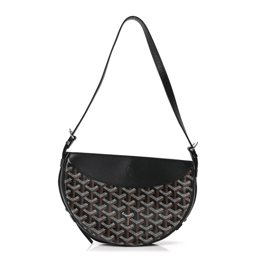 Goyard Black Goyardine Belvedere Bag