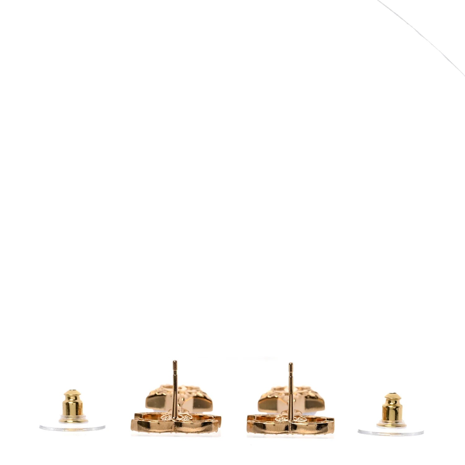 Chanel Gold Crystal Star Earrings