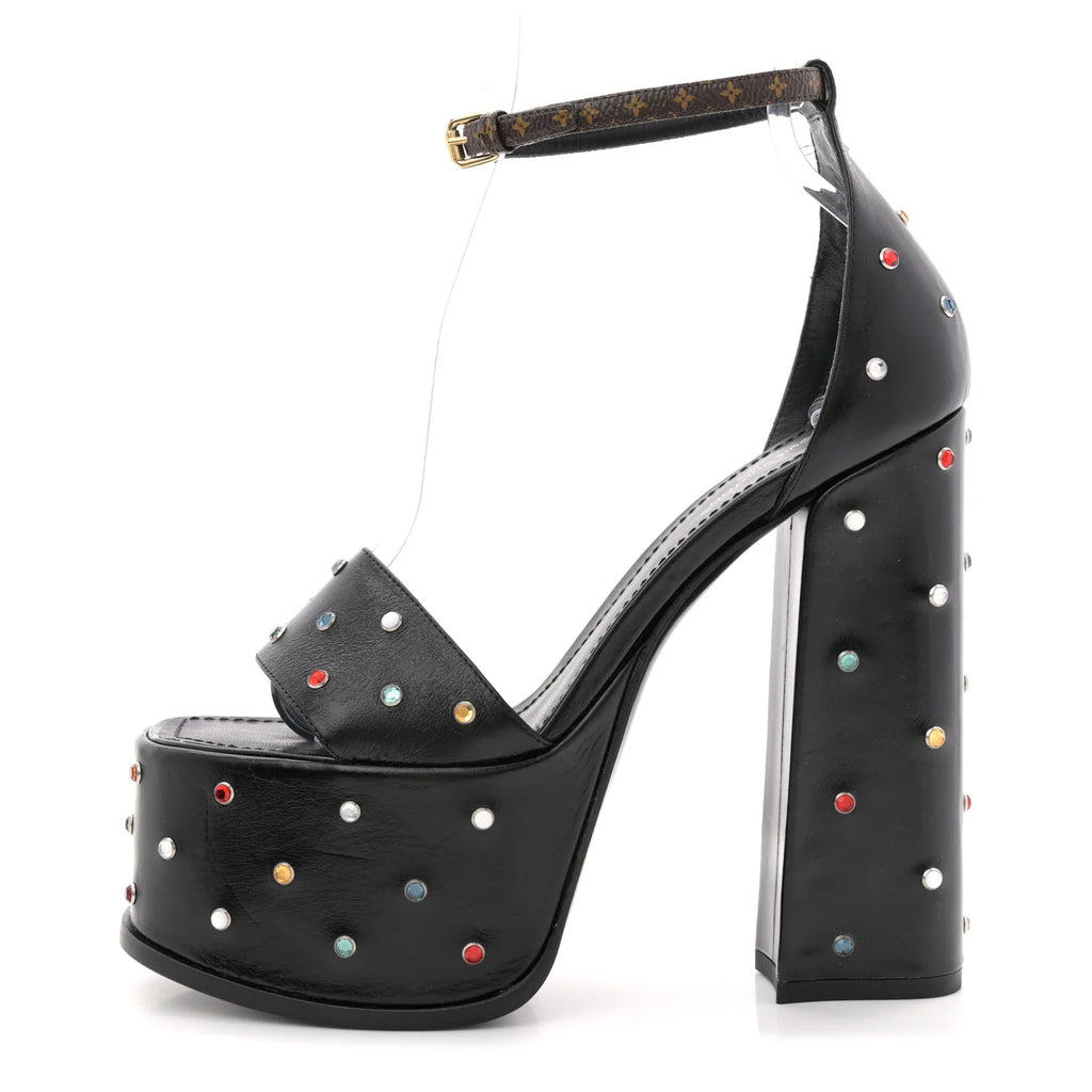 Louis Vuitton Studded Platform Sandals