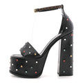 Louis Vuitton Studded Platform Sandals