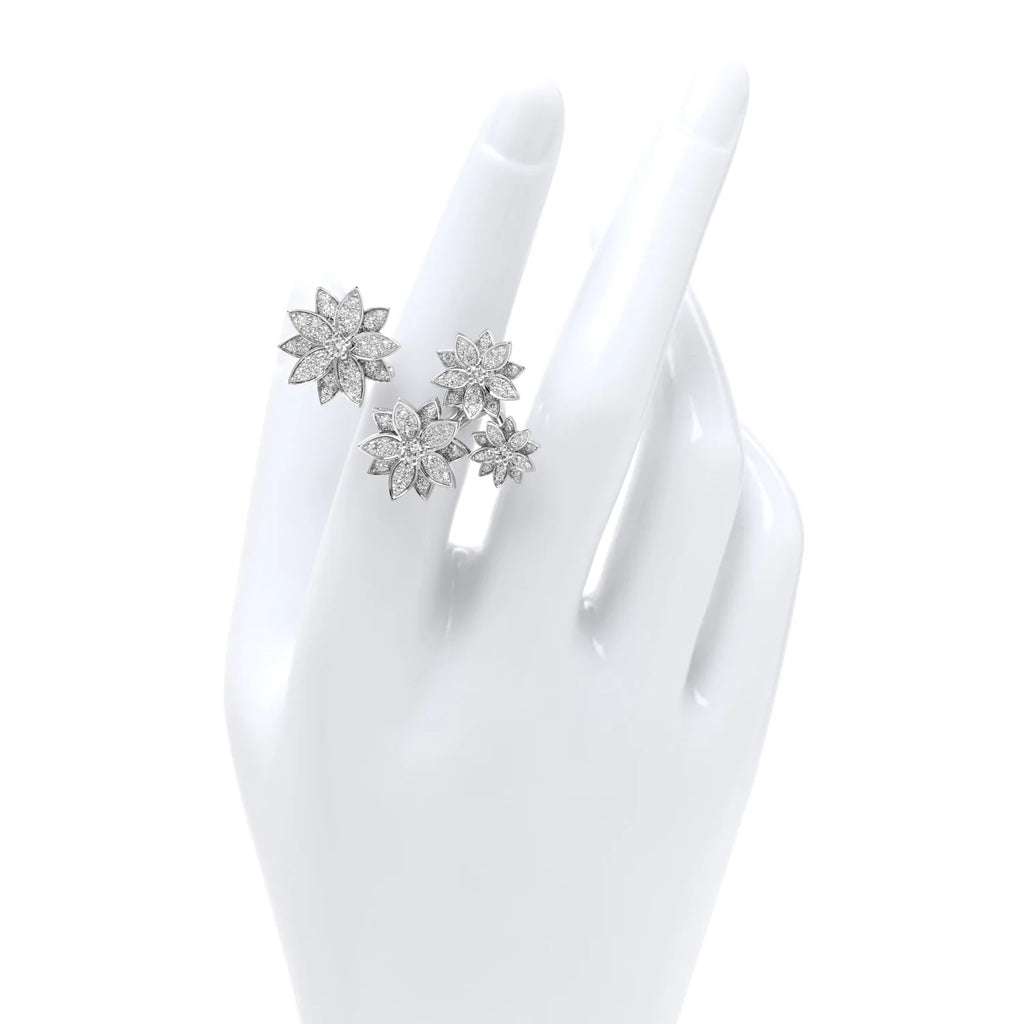 Van Cleef Diamond Lotus Ring