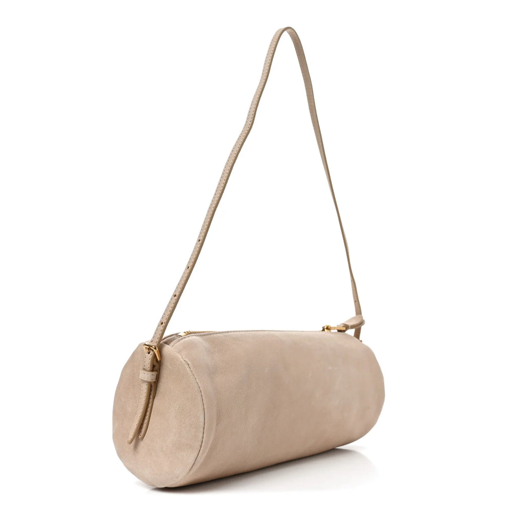 Miu Miu Beige Leather Cylinder Bag