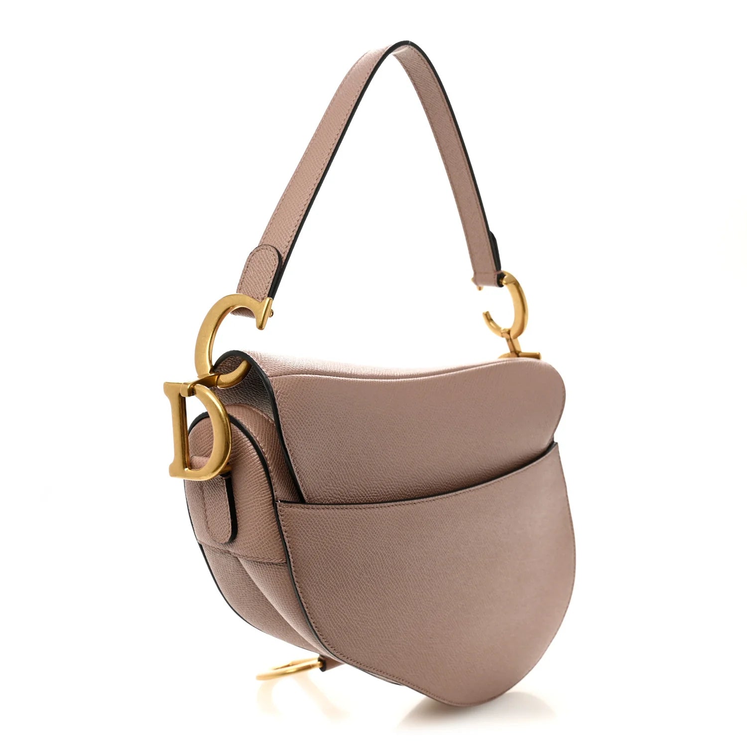 Dior Grained Leather Saddle Bag
