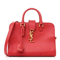 Saint Laurent Red Leather Cabas