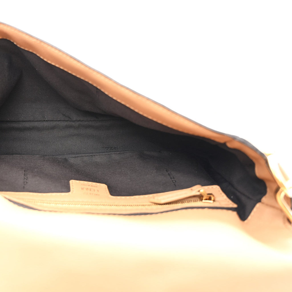 Fendi Tan Embossed Leather Baguette