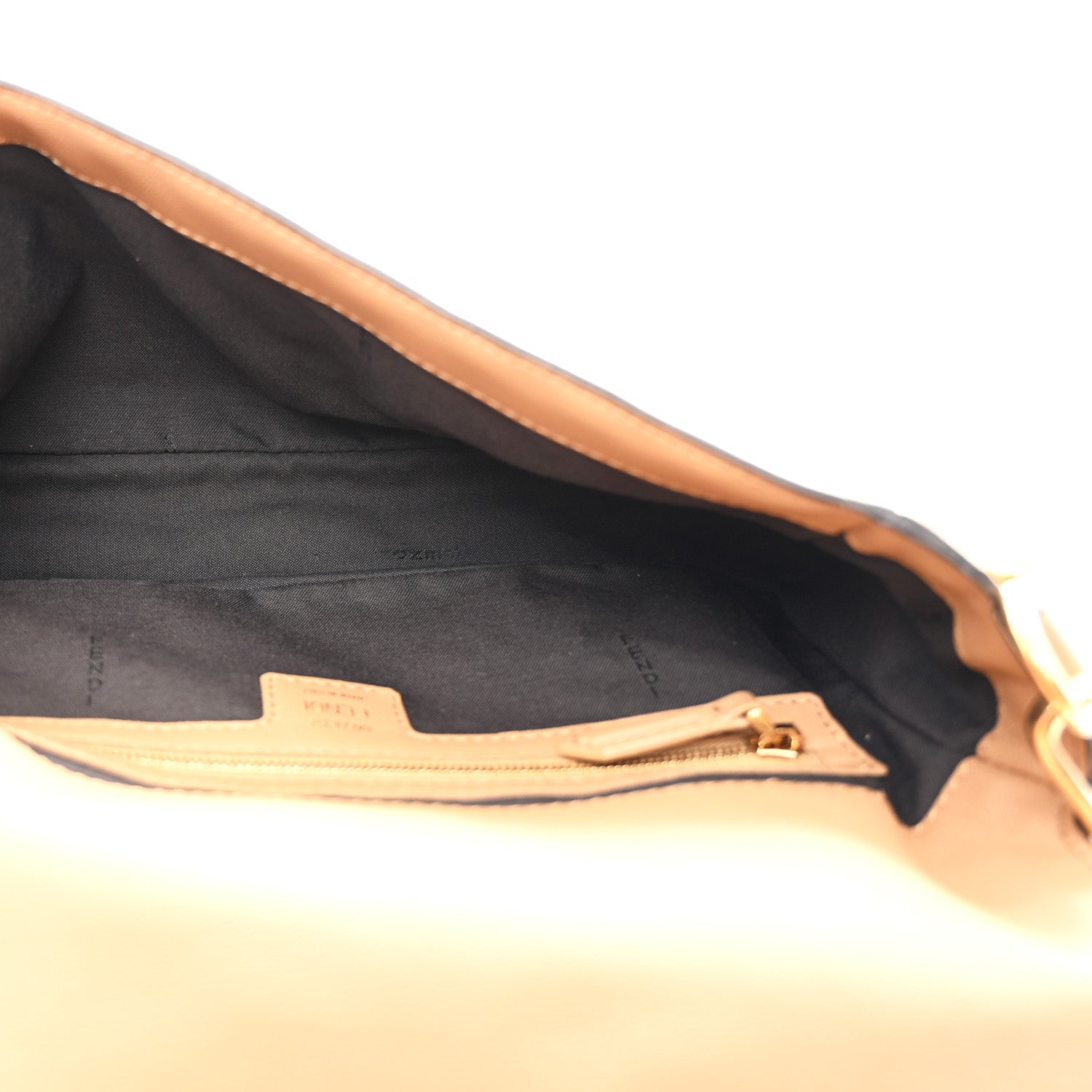 Fendi Tan Embossed Leather Baguette