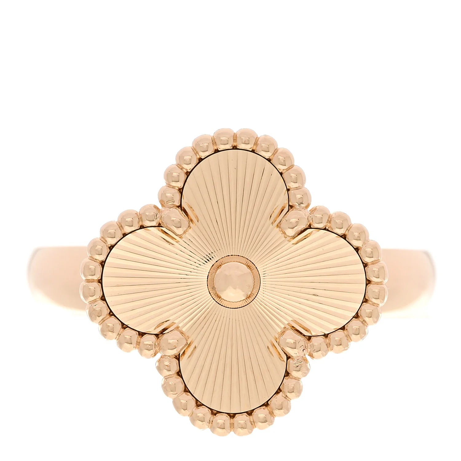 Van Cleef Gold Guilloché Ring