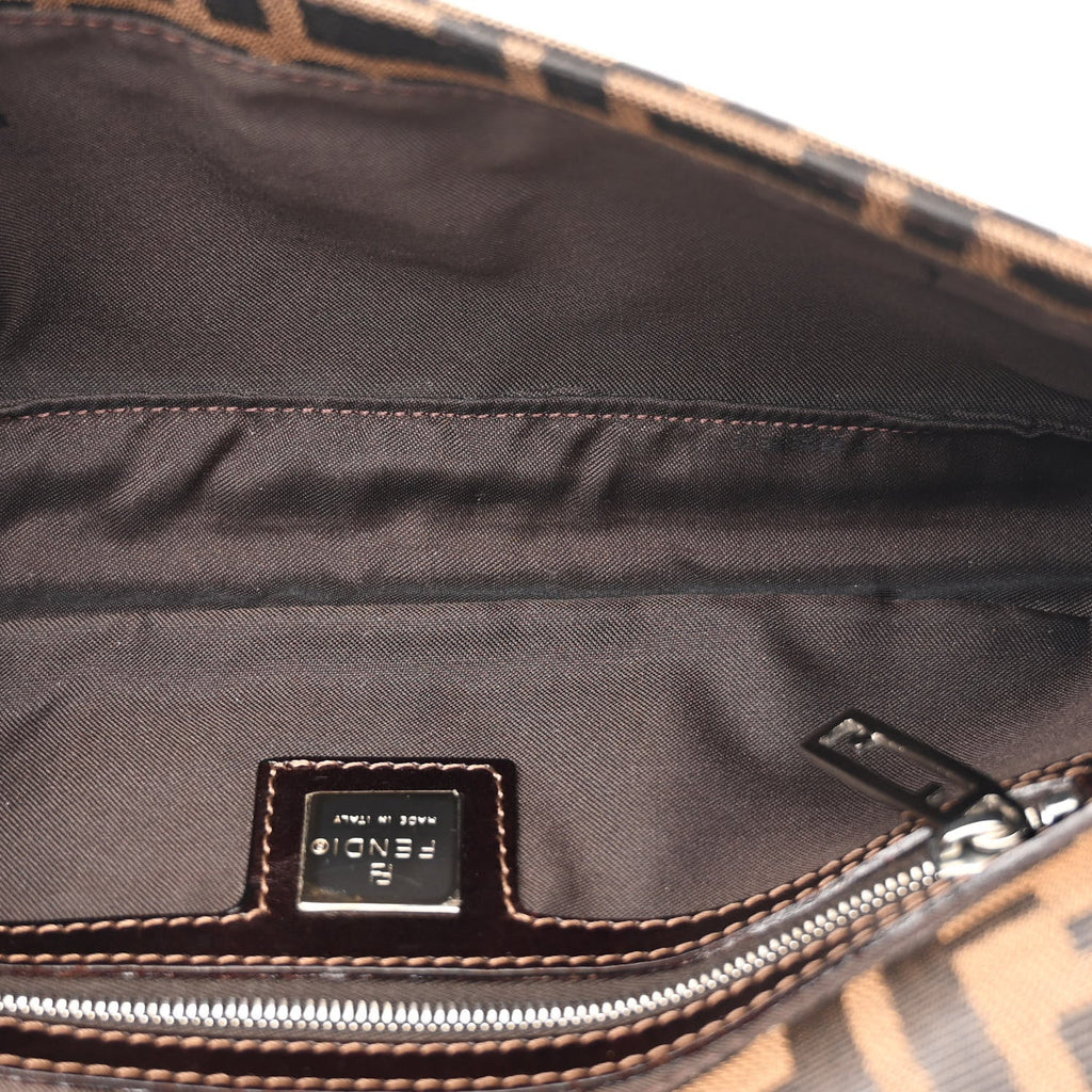 Fendi Zucca Canvas Baguette Bag