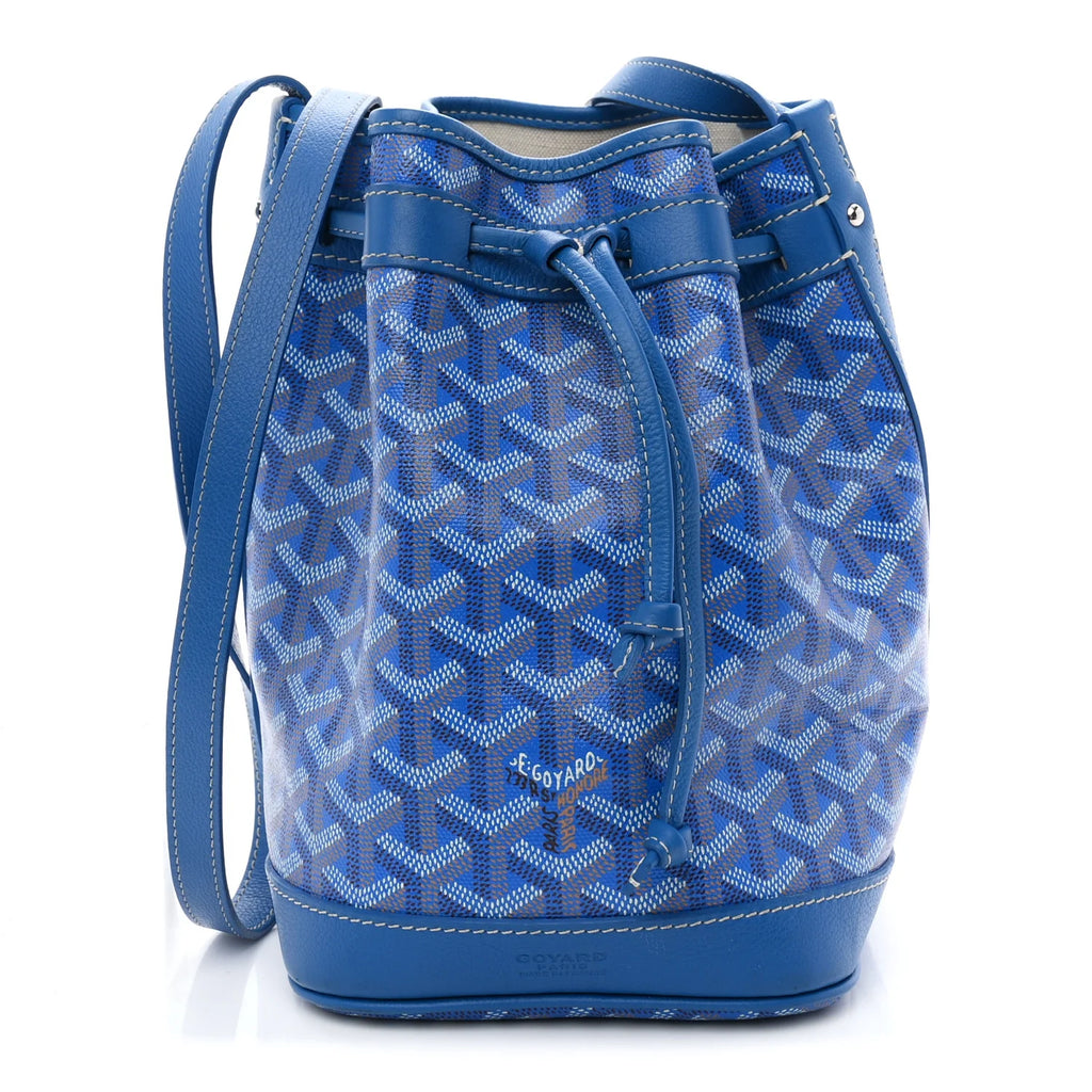 Goyard Blue Goyardine Petit Flot