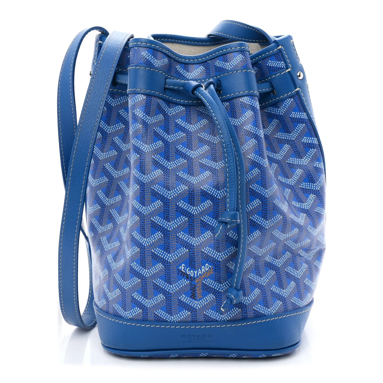 Goyard Blue Goyardine Petit Flot