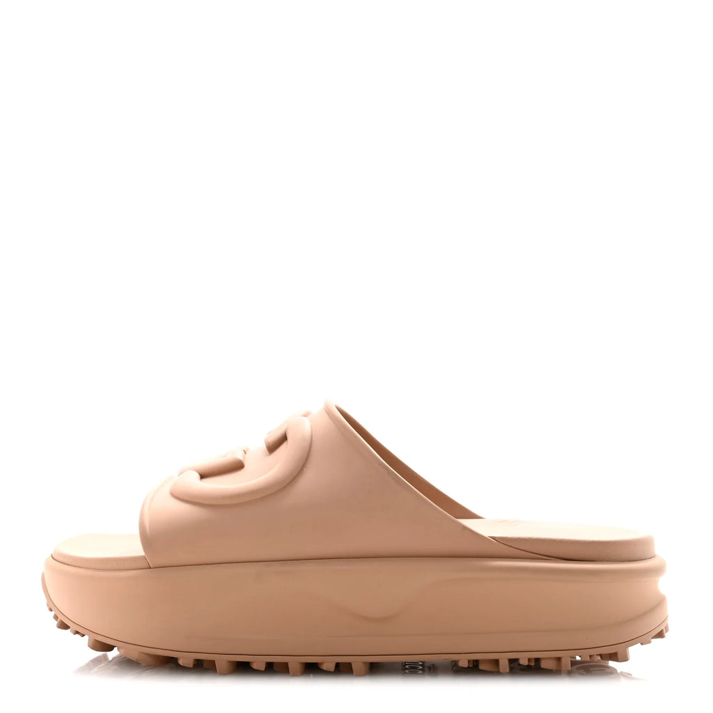 Gucci Interlocking G Platform Slides