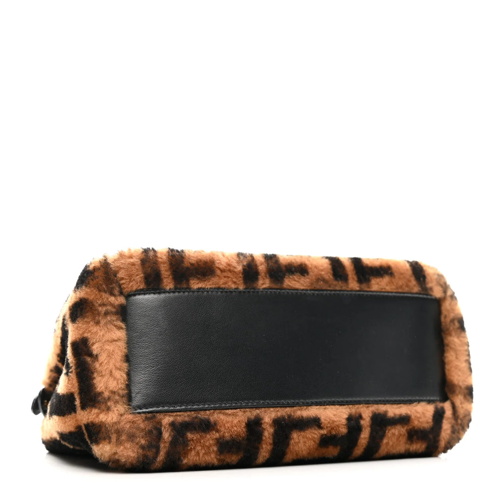 Fendi FF Monogram Shearling Peekaboo