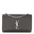 Saint Laurent Grey Grained Kate