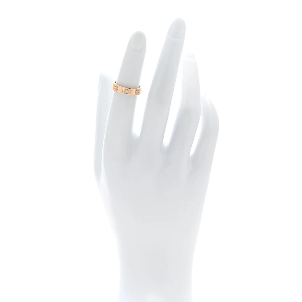 Cartier Rose Gold Diamond Ring