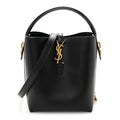 Saint Laurent Black Leather Bucket Bag