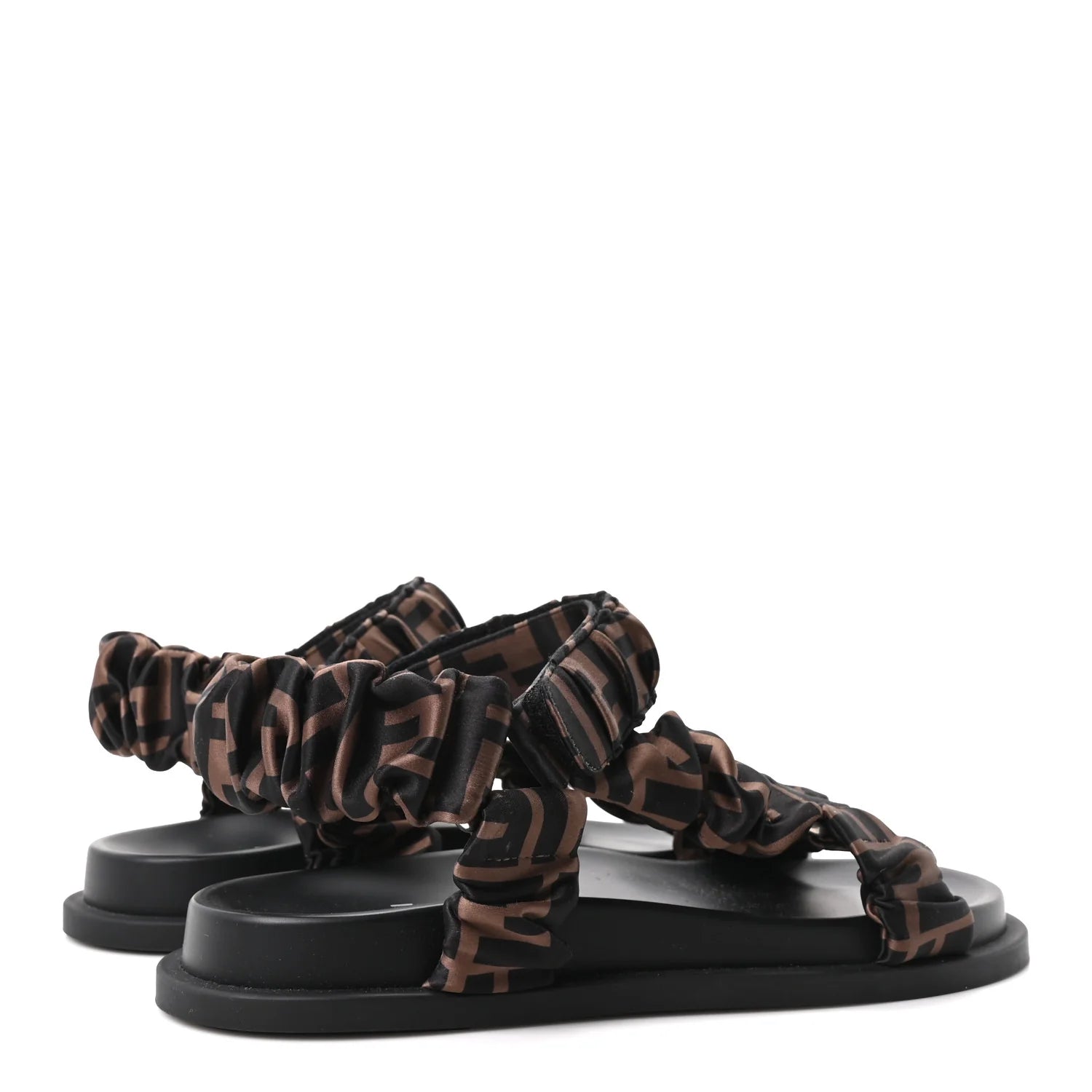 Fendi FF Monogram Scrunchie Sandals