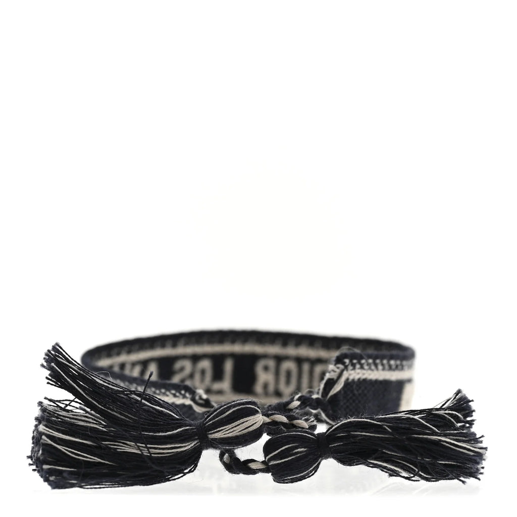 Dior Black Woven Logo Bracelet