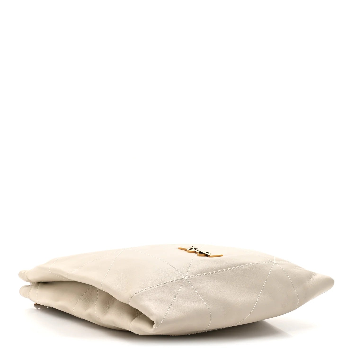 Saint Laurent Beige Quilted Bucket