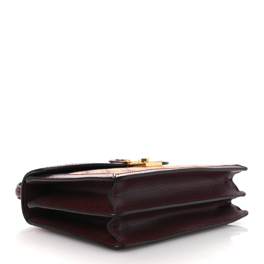 Gucci Burgundy GG Padlock Bag