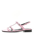 Gucci Pink Patent Horsebit Sandals