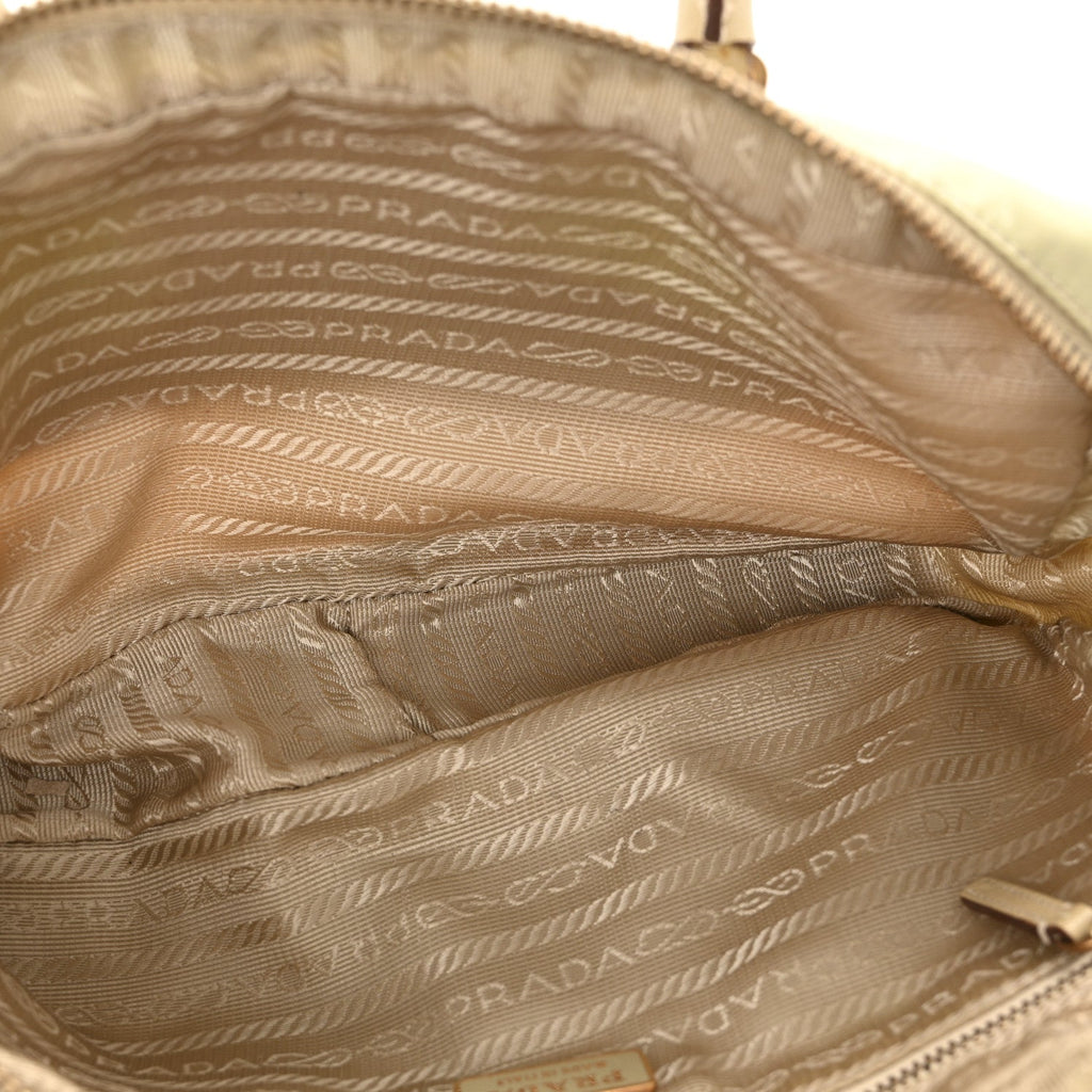 Prada Beige Nylon Top Handle