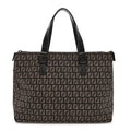 Fendi Black Zucchino Canvas Tote