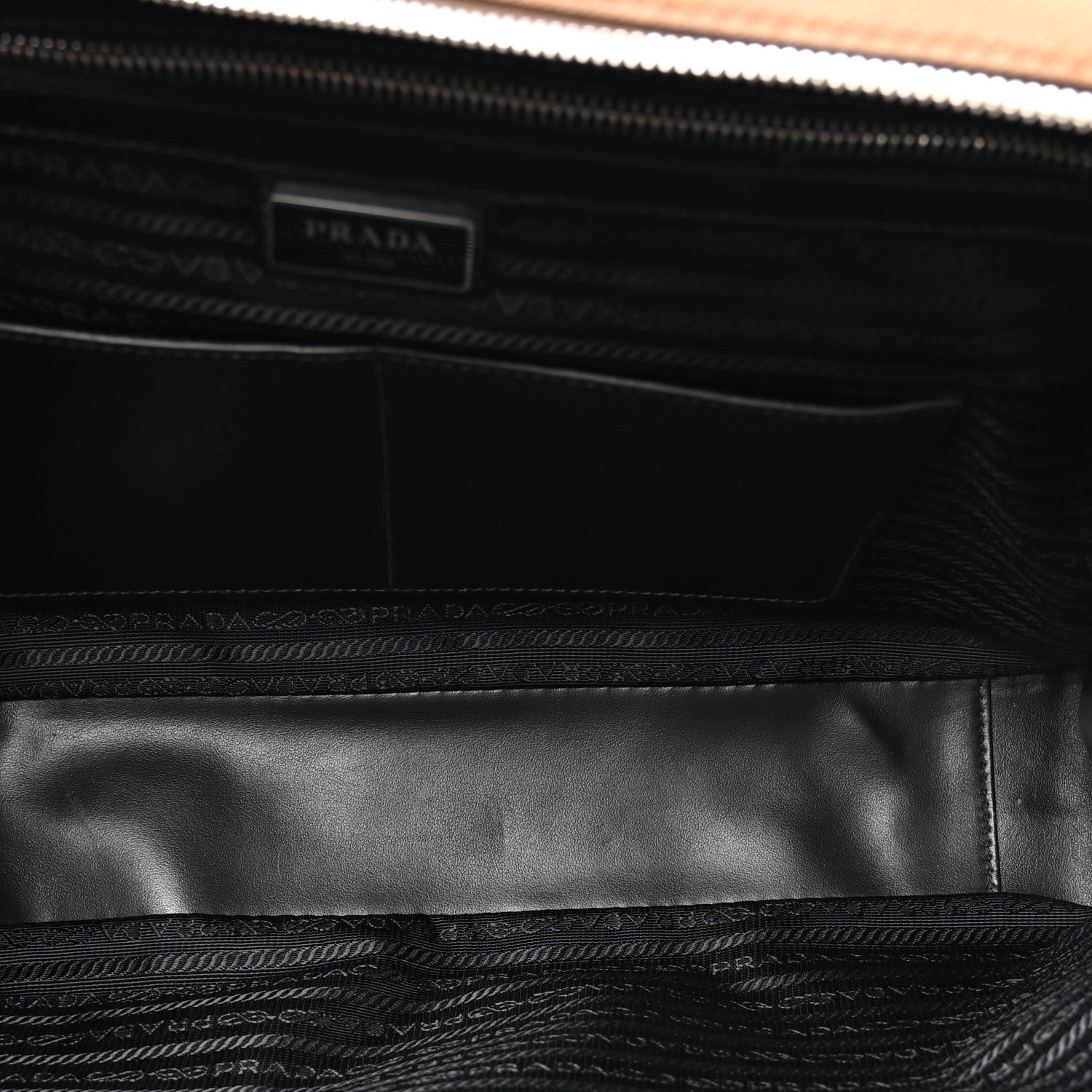 Prada Brown Saffiano Leather Briefcase